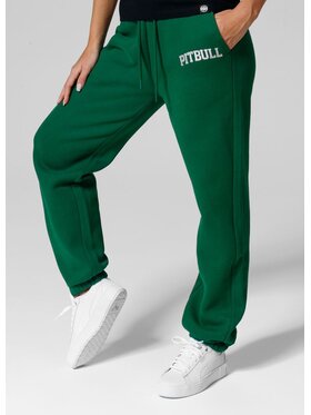 PITBULL PITBULL Spodnie dresowe Spodnie dresowe damskie oversize Tyrian S Zielony Regular Fit