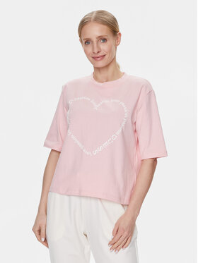 Guess Guess Tricou V4RI07 K8FQ4 Roz Boxy Fit