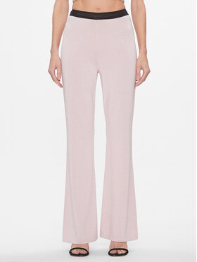 Liu Jo Sport Liu Jo Sport Pantaloni di tessuto TA4011 MS014 Rosa Bootcut Fit