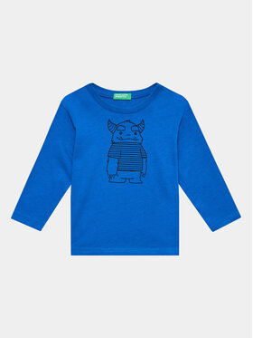 United Colors Of Benetton United Colors Of Benetton Bluse 3096G10AS Blau Regular Fit
