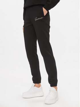 Guess Guess Teplákové kalhoty Allycia V4RB04 KC3D2 Černá Regular Fit