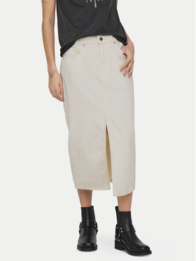 ONLY ONLY Jeansrock Bianca 15319268 Beige Regular Fit