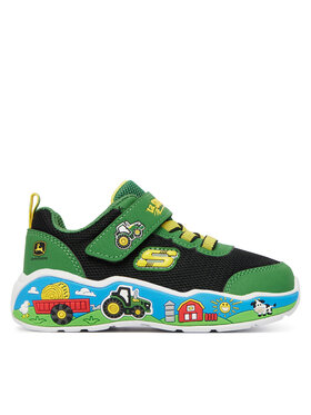 Skechers Skechers Snīkeri John Deere: Play Scene - Barn-Squad Buddies 407065N/GNBK Zaļš