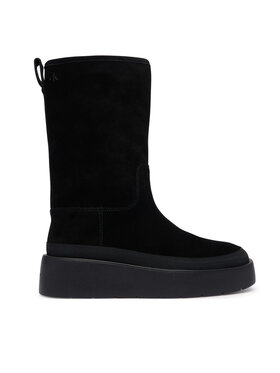 Calvin Klein Calvin Klein Snehule Flatform Mid Boot Suede Wl HW0HW03181 Čierna