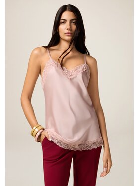 Oltre Oltre Blusa 2293J700744N006 Rosa Slim Fit