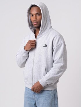 Jigga Wear Jigga Wear Bluza Szeroka luźna 132520 Szary Regular Fit
