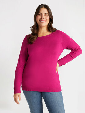 Fiorella Rubino Fiorella Rubino Sweter M409L007770N019 Różowy Regular Fit