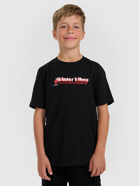 4F 4F T-Shirt APRES SKI Czarny Regular Fit