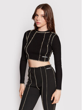 Sixth June Sixth June Блуза 12187 Черен Cropped Fit