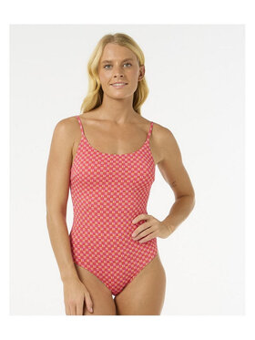 Rip Curl Rip Curl Strój kąpielowy Shell Cove Cheeky One Piece Czerwony