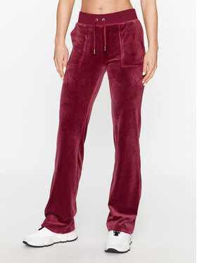 Juicy Couture Juicy Couture Jogginghose Del Ray JCAP180 Dunkelrot Straight Fit