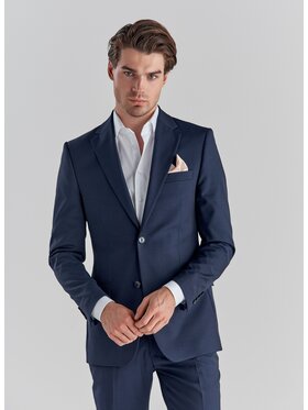 Pako Lorente Pako Lorente Marynarka P20SP-3G-020 Granatowy Slim Fit