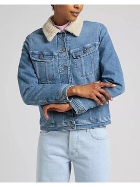 Lee Lee Kurtka damska SHERPA RIDER Niebieski Regular Fit