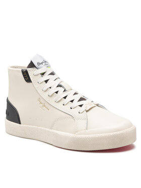 Pepe Jeans Pepe Jeans Snīkeri Kenton Vintage Boot PLS31408 Balts