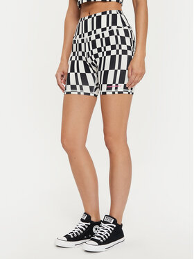 Converse Converse Sportovní kraťasy W Aop Wordmark Bike Short 10026990-A01 Barevná Skinny Fit
