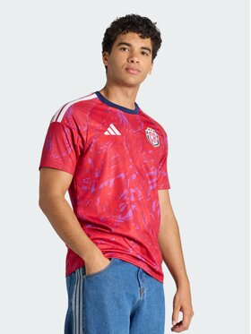 adidas adidas Koszulka techniczna Costa Rica Czerwony Slim Fit