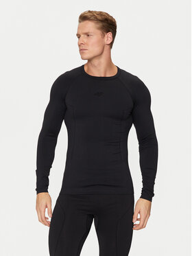 4F 4F Termo bielizeň vrchné diely 4FWAW24USEAM172 Čierna Slim Fit