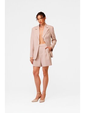 LE POSSÉ LE POSSÉ Pantaloncini di tessuto SGZWS Rosa chiaro Regular Fit