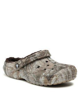 Crocs Crocs Ciabatte Crocs Classic Lined Realtree Edge Clog 205377 Marrone