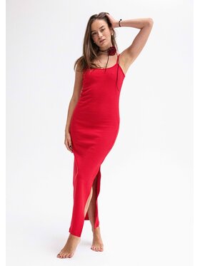 DKaren Sport DKaren Sport Sukienka codzienna DK-K-P7 Czerwony Slim Fit