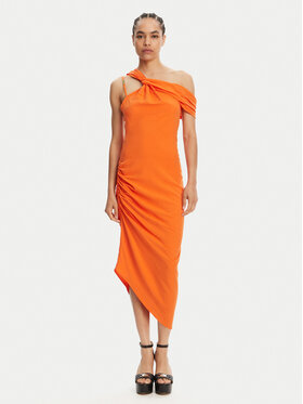 Versace Jeans Couture Versace Jeans Couture Rochie cocktail 78HAO903 Portocaliu Slim Fit