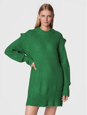 Silvian Heach Silvian Heach Úpletové šaty PGA22120VE Zelená Relaxed Fit