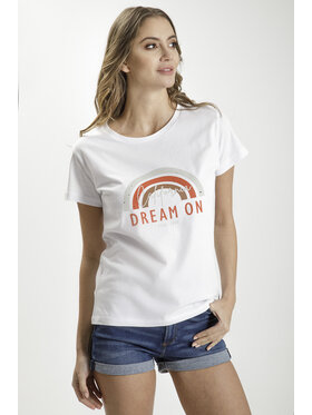 Cross Jeans Cross Jeans T-Shirt 55957-008 Biały Regular Fit