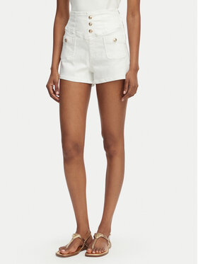 Guess Guess Pantaloni scurți de blugi W6GD57 D0853 Alb Regular Fit