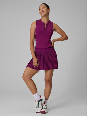 4F 4F Koszulka techniczna SERVE & SMASH Bordowy Slim Fit