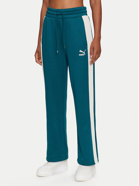 Puma Puma Spodnie dresowe Iconic T7 627996 Zielony Straight Leg