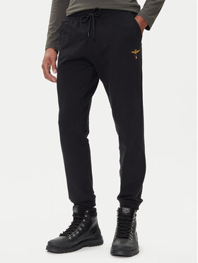 Aeronautica Militare Aeronautica Militare Παντελόνι φόρμας 252PF0872UF00459 Μαύρο Regular Fit