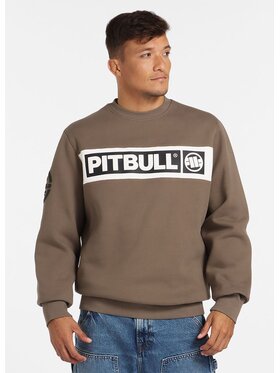 PITBULL PITBULL Bluza Bluza męska Sherwood S Brązowy Regular Fit