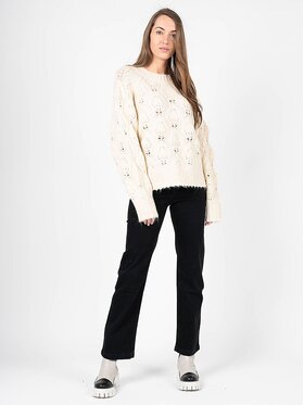 Silvian Heach Silvian Heach Sweter CVA22153MA Beżowy Oversize