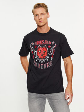 Versace Jeans Couture Versace Jeans Couture Тишърт 75GAHE04 Черен Regular Fit