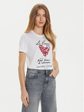 ONLY ONLY Tricou Kita 15332698 Alb Regular Fit