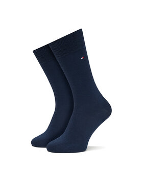 Tommy Hilfiger Tommy Hilfiger Set 2 parov moških visokih nogavic 100001496 Modra