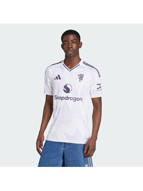 adidas adidas Koszulka techniczna Manchester United 25/26 Away Jersey Biały Slim Fit