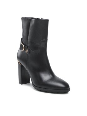 Tommy Hilfiger Tommy Hilfiger Bottines Belt High Heel Boot FW0FW06768 Noir