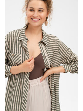 blue shadow blue shadow Koszula Mira Khaki Regular Fit