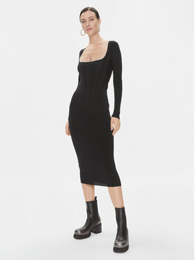 PINKO Pinko Džemper haljina Cavallo 101856 A16N Crna Slim Fit