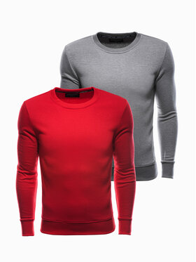 Ombre Ombre Mikina Z34 Šedá Regular Fit