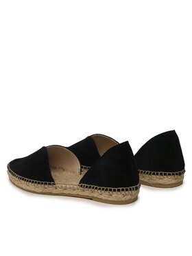 Manebi Espadrile Suede Open-Side Flats K 1.0 O0 Črna