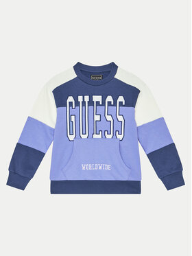 Guess Guess Mikina N4BQ10 KAX73 Modrá Regular Fit