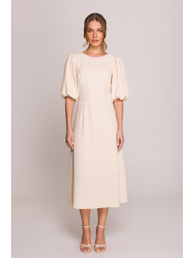 Stylove Stylove Sukienka koktajlowa S400 Biały Premium Fit