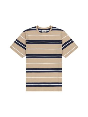 Wrangler Wrangler T-Shirt STRIPE TEE 112362785 Beżowy Regular Fit