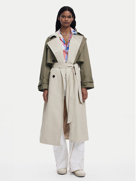 Desigual Desigual Tenchcoat 25SWEW49 Beige Loose Fit