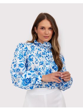 TOTU TOTU Koszula Azura Niebieski Regular Fit