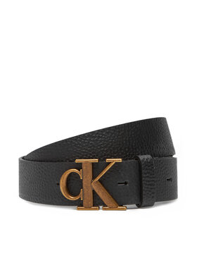 Calvin Klein Calvin Klein Muški remen Monogram Buckle Fixed Belt 35Mm LV04G7025G Crna