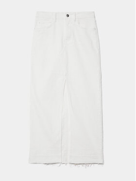 Sisley Sisley Džínová sukně 4TLALE03I Bílá Regular Fit