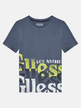 Guess Guess T-shirt L5RI12 K8HM4 Tamnoplava Regular Fit